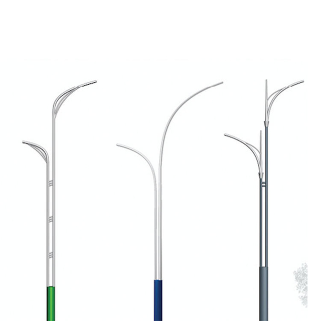 Professional Waterproof Galvanized Custom Street Lamp Pole