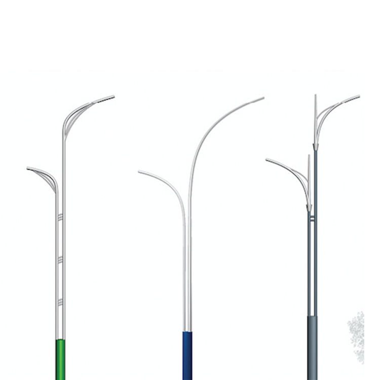 Professional Waterproof Galvanized Custom Street Lamp Pole