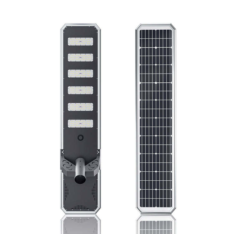 High Lumen Aluminum Alloy Microwave Sensor Solar Powered Street Light