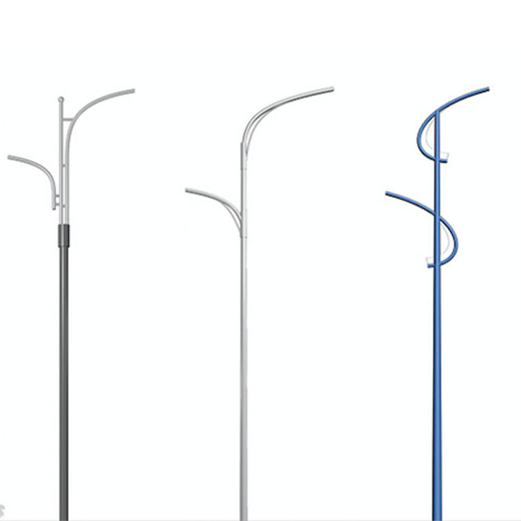 Professional Waterproof Galvanized Custom Street Lamp Pole
