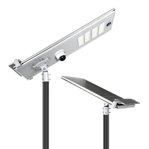 Self Cleaning Solar Street Light with 4G WiFi CCTV Camera All in One Outdoor Security Solution