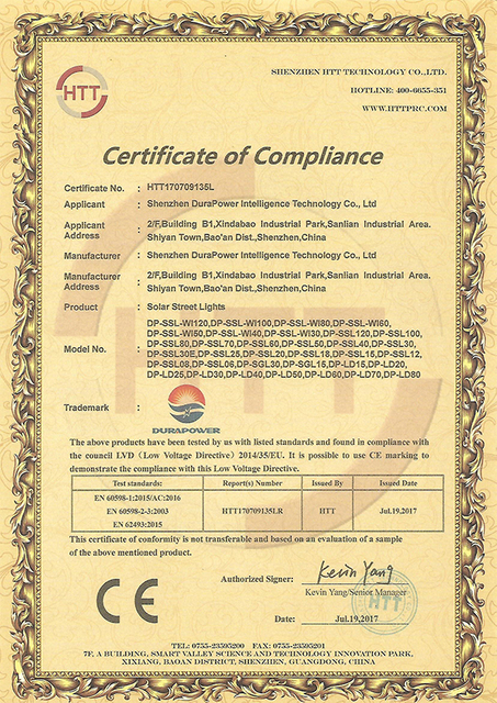 LVD Certificate