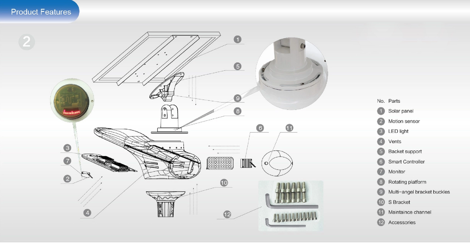 What factors should be considered when installing solar street lights