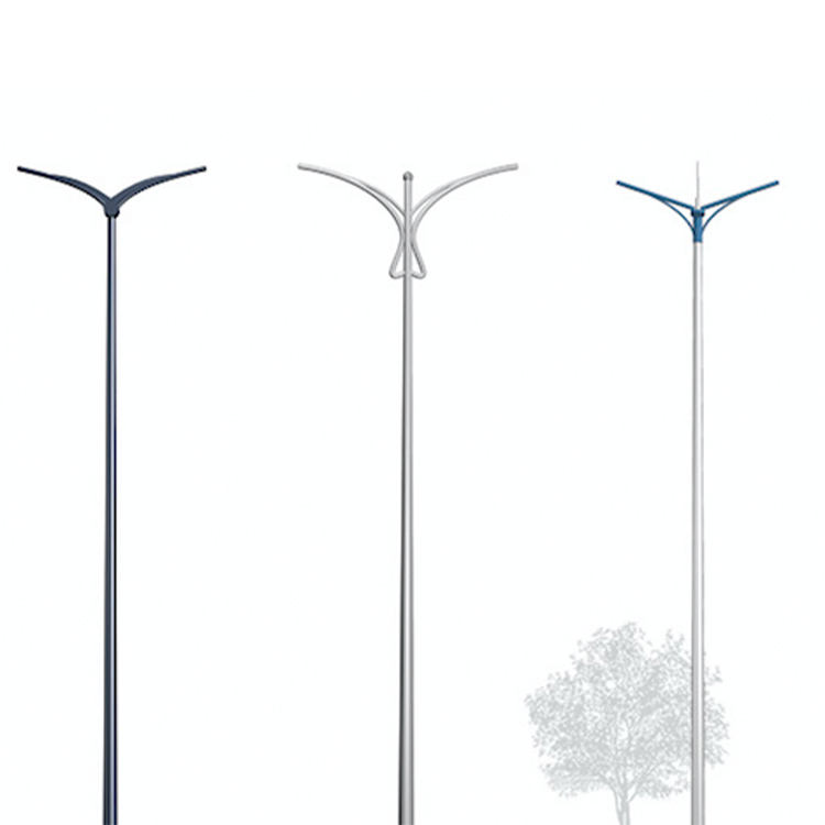 Professional Waterproof Galvanized Custom Street Lamp Pole