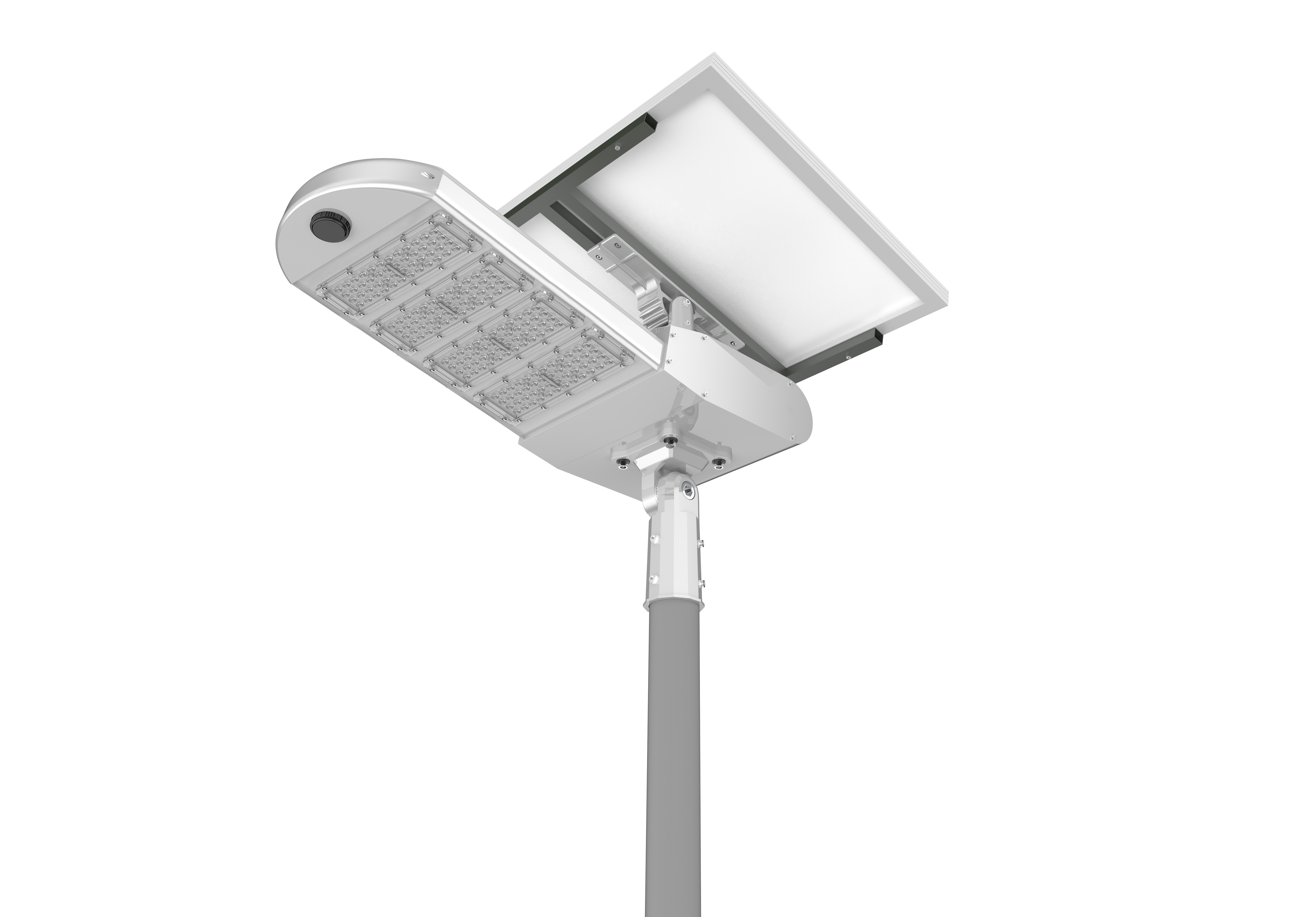 Automated White Commercial Street Lighting