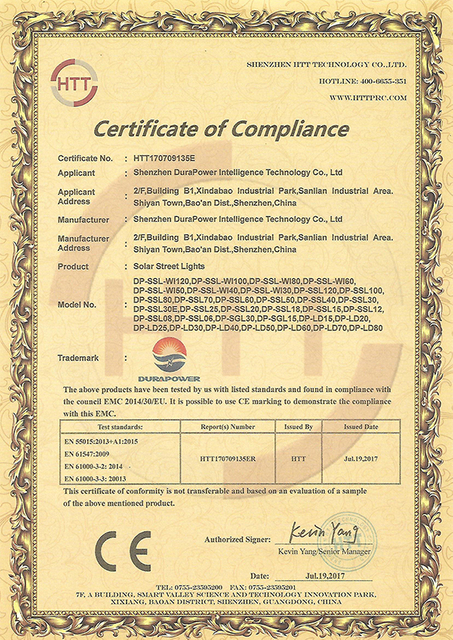 EMC Certificate