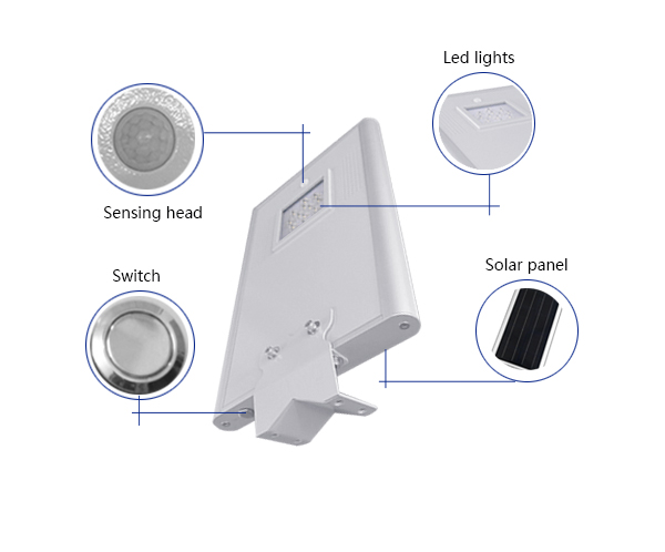 All in One Integrated Solar LED Street Garden Light