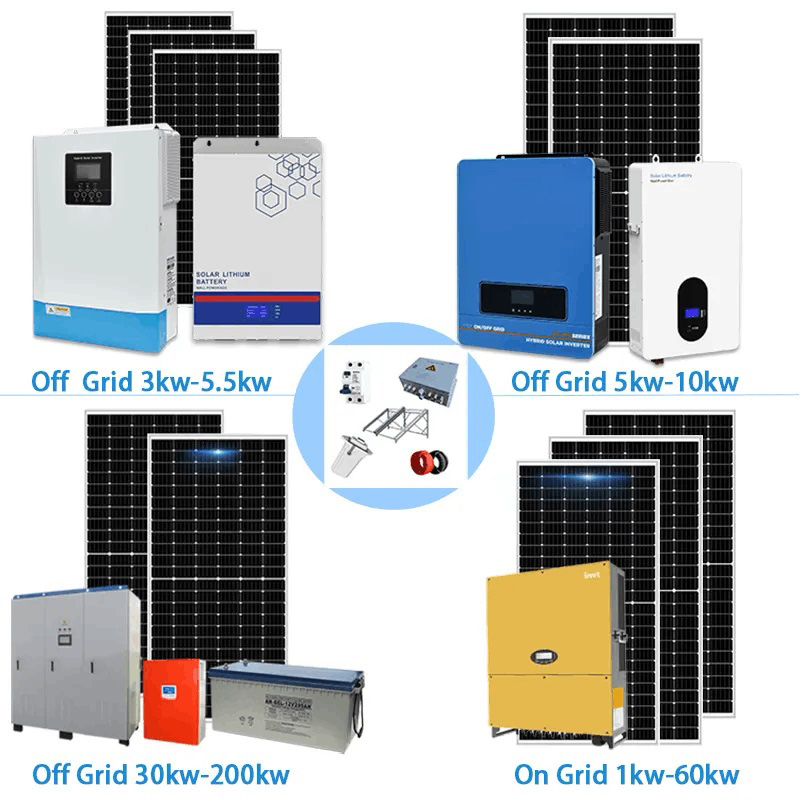 10KW Industrial Off Grid Solar Energy Panel System