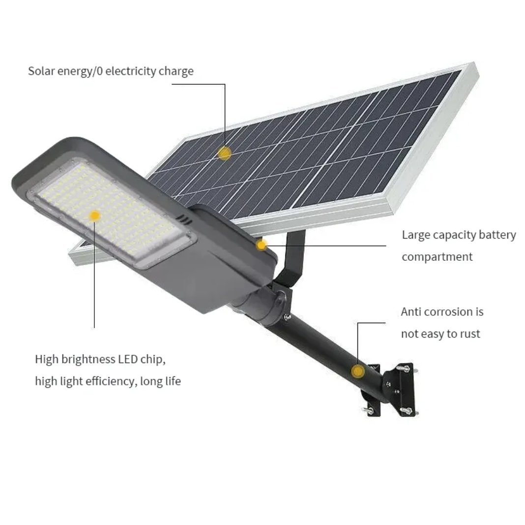 Super Bright Split Solar Light High Quality Automatic Outdoor Waterproof All in Two Solar LED Street Light Road Light 50W 80W 100W 150W