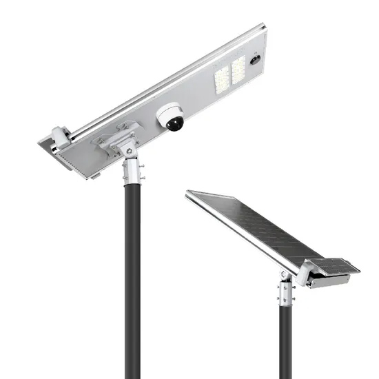 Self Cleaning Solar Street Light with 4G WiFi CCTV Camera All in One Outdoor Security Solution