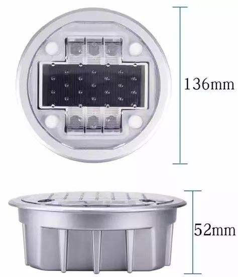 IP68 Heavy Duty Aluminum Cat Eyes Road Stud Solar Raod Stud 