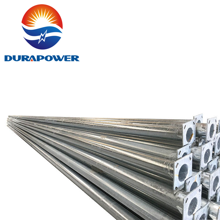 Customized Hot Galvanized Stainless Solar Street Lamp Post