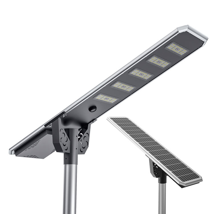 High Lumen Aluminum Alloy Microwave Sensor Solar Powered Street Light