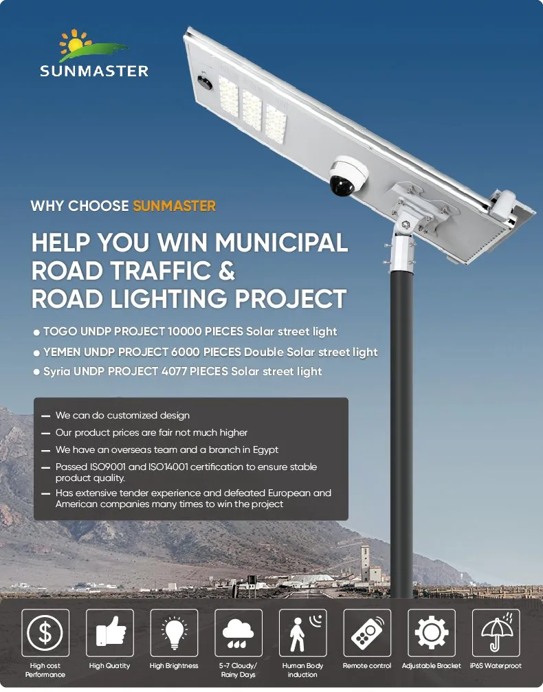 Self Cleaning Solar Street Light with 4G WiFi CCTV Camera All in One Outdoor Security Solution