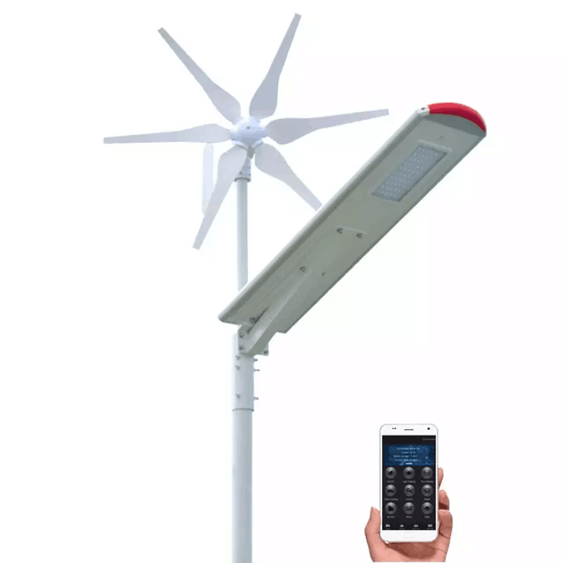 80W Hybrid System IP66 Waterproof Wind Solar Hybrid LED Street Light