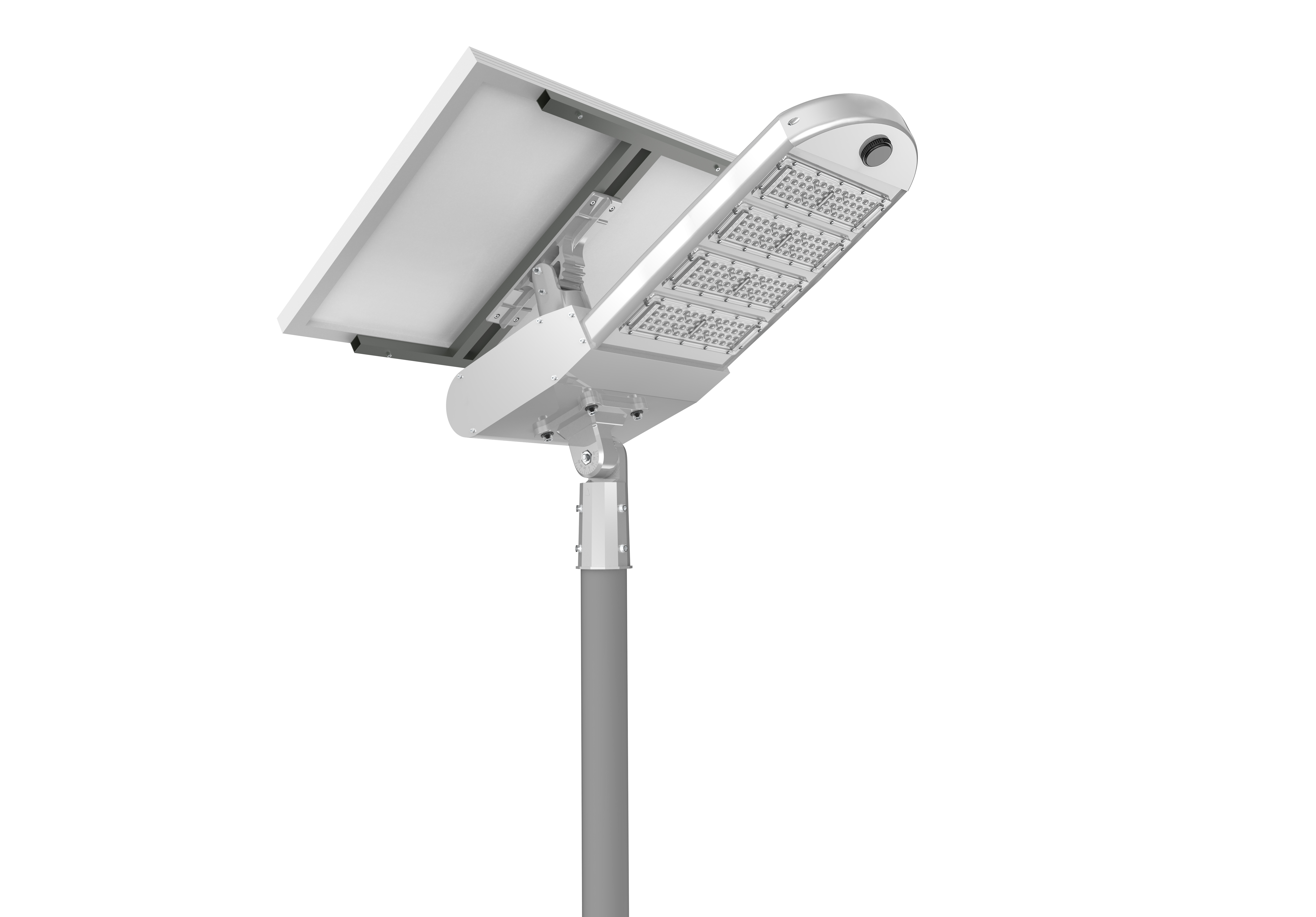 Automated White Commercial Street Lighting