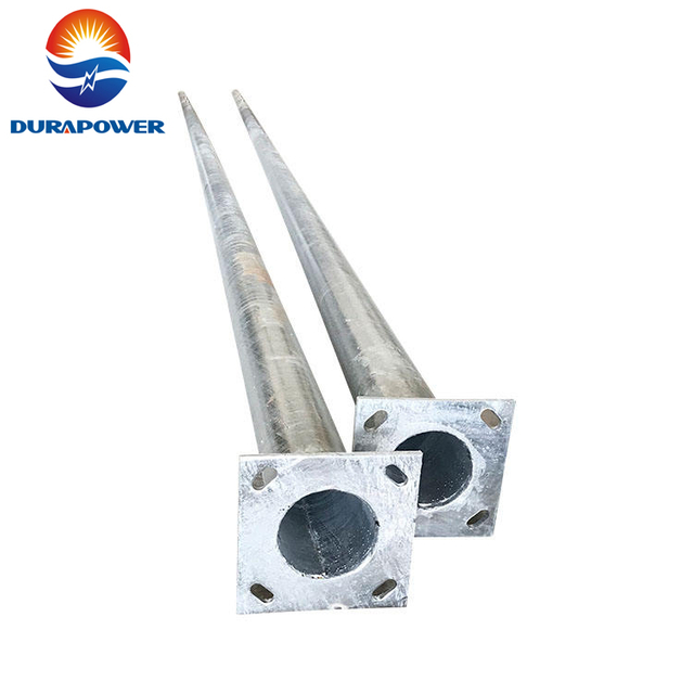 Customized Hot Galvanized Stainless Solar Street Lamp Post