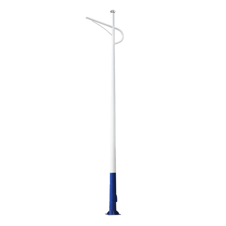 Driveway Multi-functional Stainless Steel Solar Lamp Pole