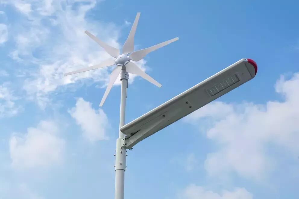 80W Hybrid System IP66 Waterproof Wind Solar Hybrid LED Street Light